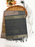 Semi Desi Tussar Saree – Grey