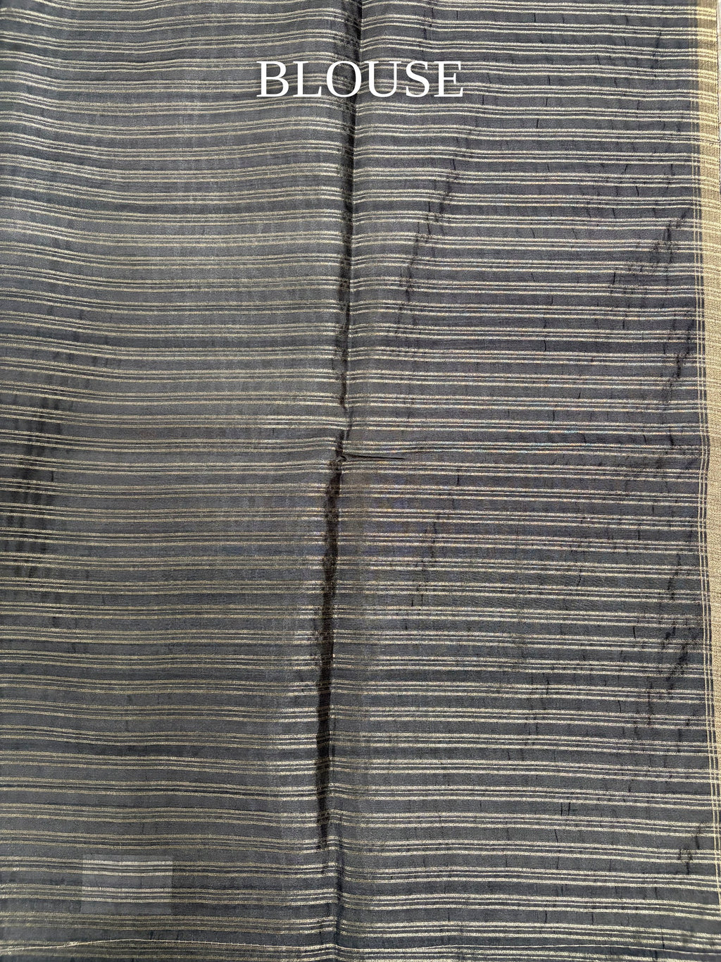 Semi Desi Tussar Saree – Grey