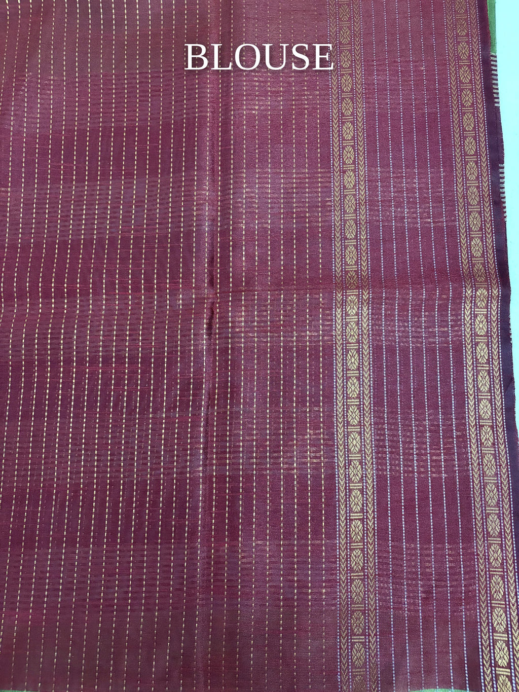 Dhabi Silk Saree – Maroon Green