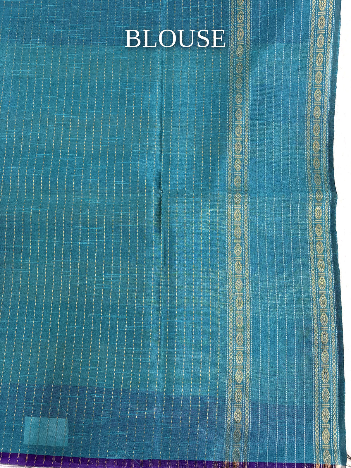 Dhabi Silk Saree – Teal Violet