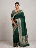 Deep Green Mysore Silk