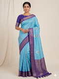 Sky Blue Mysore Silk