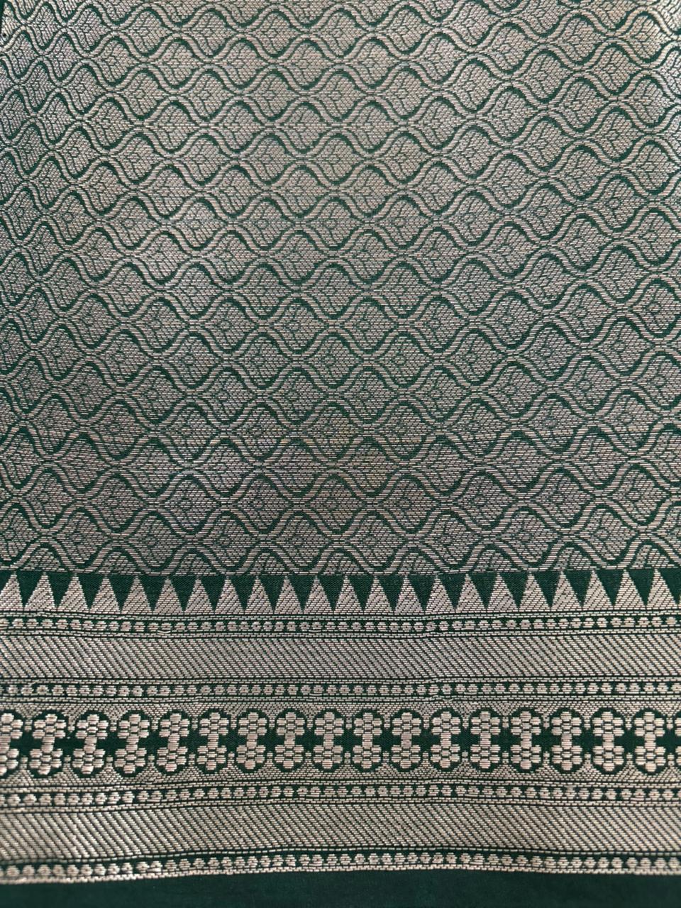 Deep Green Mysore Silk