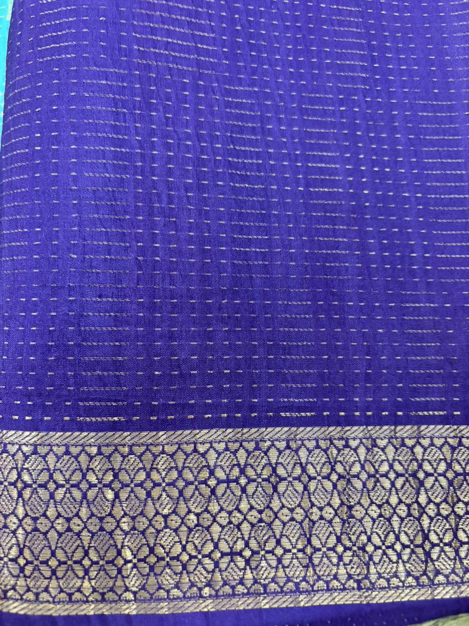 Sky Blue Mysore Silk